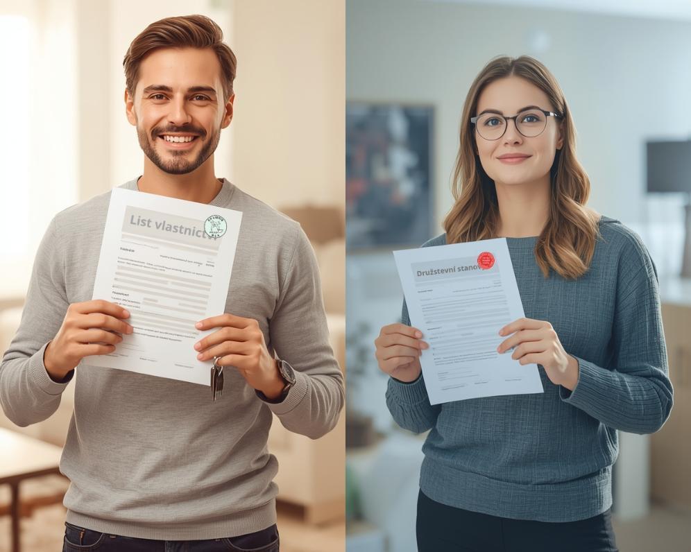 Rozdíl mezi družstevním a osobním vlastnictvím (DB vs. OV) aneb Výhody, nevýhody a na co si dát pozor při koupi bytu