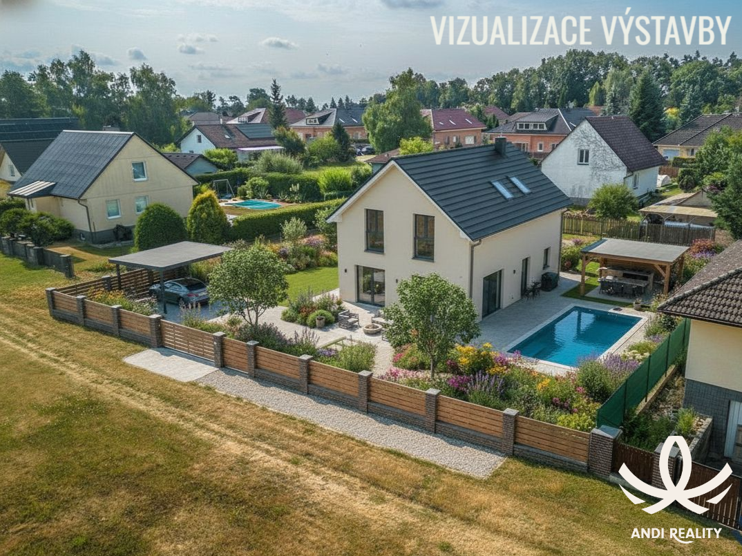 NOVÁ CENA prodej pozemku - 1053 m², Loučeň okres Nymburk